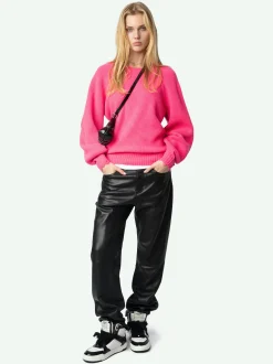 Cheap Zadig & Voltaire Moris SweaterNEW Fluopink